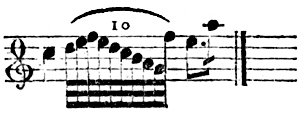 Dezimole, Notation (Koch 1802)